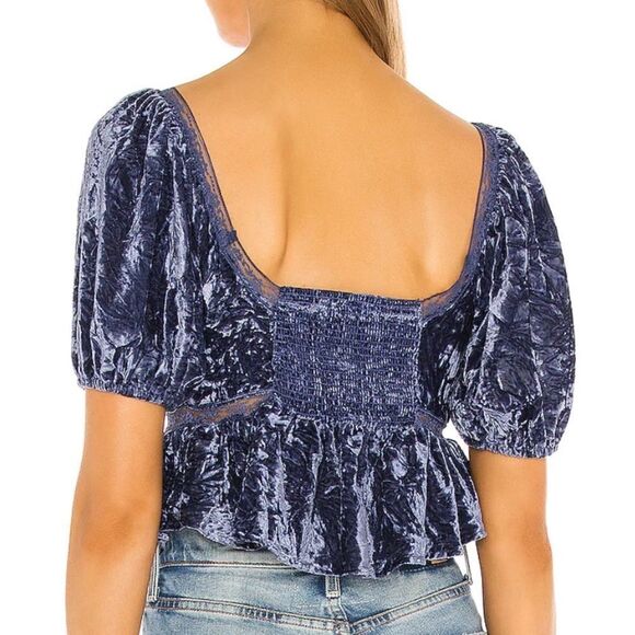 ❤️Free people your truly velvet top - Picture 2 of 13